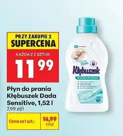 Biedronka Płyn do prania Kłębuszek Dada Sensitive, 1,52 l oferta