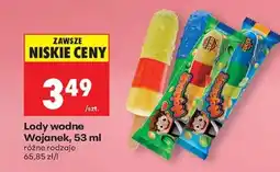 Biedronka Lody wodne Wojanek, 53 ml oferta