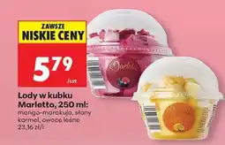 Biedronka Lody w kubku Marletto, 250 ml oferta
