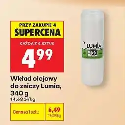 Biedronka Wkład olejowy do zniczy Lumia , 340 g oferta