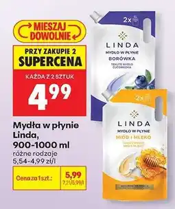 Biedronka Mydła w płynie Linda, 900-1000 ml oferta