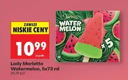 Biedronka Lody Marletto Watermelon, 5x73 ml oferta