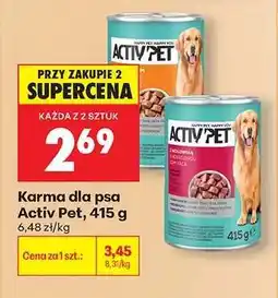 Biedronka Karma dla psa Activ Pet, 415 g oferta