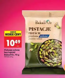 Biedronka Pistacje solone bez łupinki Baka'd'Or, 70 g oferta