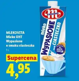 Lidl MLEKOVITA Mleko UHT Wypasione o smaku ciasteczka oferta