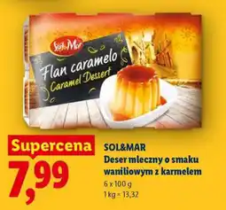 Lidl SOL&MAR Deser mleczny o smaku waniliowym z karmelem oferta