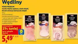 Lidl PIKOK PREMIUM Szynka wiejska wędzona, schab wiejski, boczek rolowany lub karczek wiejski oferta