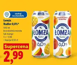 Lidl Łomża Radler 0,0% oferta