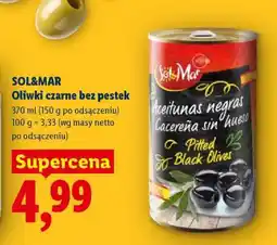 Lidl SOL&MAR Oliwki czarne bez pestek oferta