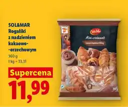 Lidl SOL&MAR Rogaliki z nadzieniem kakaowo-orzechowym oferta
