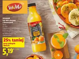 Lidl SOL&MAR Sok 100% tłoczony z klementynek oferta