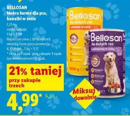 Lidl Bellosan Mokra karma dla psa, kawałki w sosie oferta