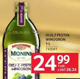 Selgros Olej z pestek winogron Monini oferta