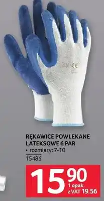 Selgros Rękawice powlekane lateksowe 6 par oferta