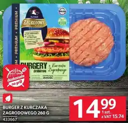 Selgros Burger z kurczaka zagrodowego oferta