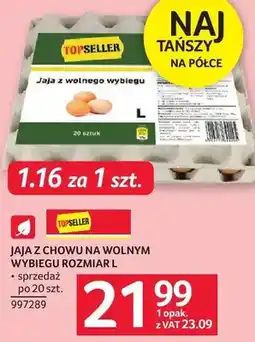 Selgros Jaja z chowu na wolnym wybiegu rozmiar L TopSeller oferta