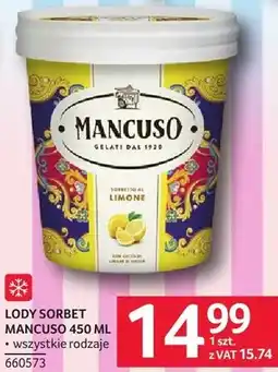Selgros Lody sorbet Mancuso oferta