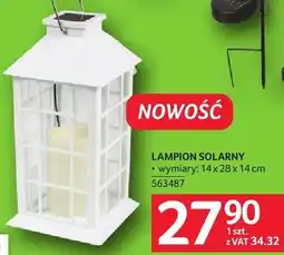 Selgros Lampion solarny wymiary 14x28x14 cm oferta