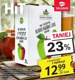 Selgros Sok jabłkowy Ligol oferta