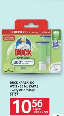 Selgros Krążki do WC Duck 2 x 36 ml zapas oferta
