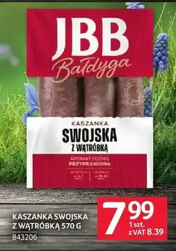 Selgros Kaszanka swojska z wątróbką JBB Bałdyga oferta