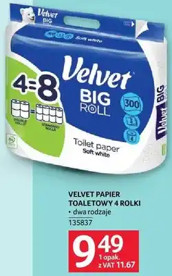 Selgros Papier toaletowy Velvet 4 rolki oferta