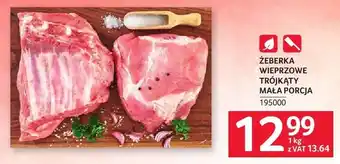Selgros Żeberka wieprzowe trójkąty mała porcja oferta