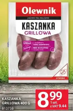 Selgros Kaszanka grillowa Olewnik oferta