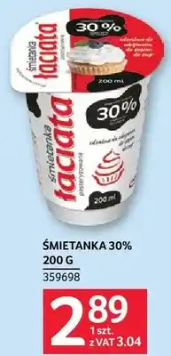 Selgros Śmietanka 30% 200g Łaciate oferta