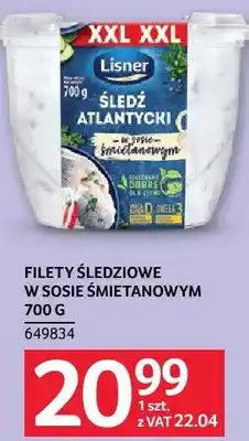 Selgros Filety śledziowe w sosie śmietanowym 700g Lisner oferta