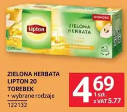Selgros Herbata zielona Lipton oferta
