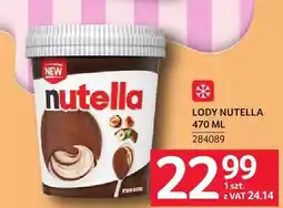 Selgros Lody Nutella oferta