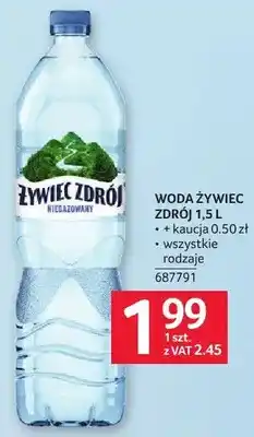 Selgros Woda Żywiec Zdrój oferta