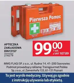 Selgros Apteczka zakładowa DIN13157 oferta
