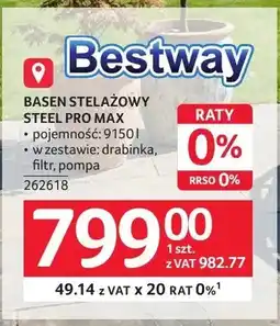 Selgros Basen stelażowy Bestway Steel Pro Max oferta