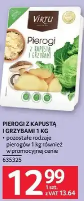 Selgros Pierogi z kapustą i grzybami 1 kg Virtu oferta
