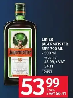 Selgros Likier Jagermeister 35% oferta