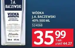 Selgros Wódka J.A. Baczewski 40% oferta