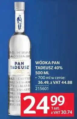 Selgros Wódka Pan Tadeusz 40% oferta