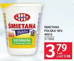 Selgros Śmietana polska 18% 400g Mlekovita oferta