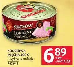 Selgros Konserwa mięsna Sokołów lisiecka oferta