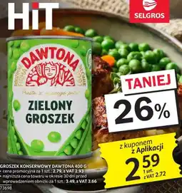 Selgros Groszek konserwowy Dawtona oferta