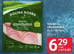 Selgros Wędlina sucha krakowska plastry Dolina Dobra oferta