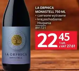 Selgros Wino La Orphica Monastell oferta