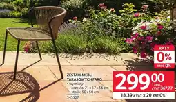 Selgros Zestaw mebli tarasowych Faro oferta
