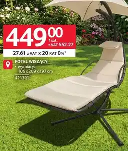 Selgros Fotel wiszący oferta