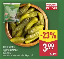 ALDI Ogórki kiszone All Seasons oferta