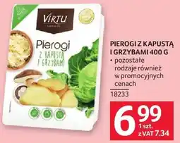 Selgros Pierogi z kapustą i grzybami Virtu oferta