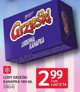 Selgros Lody grzeski kanapka oferta