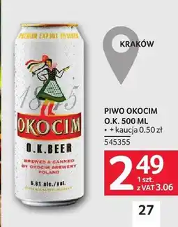 Selgros Piwo Okocim O.K oferta